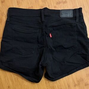 Levi's Classic Black Denim Shorts